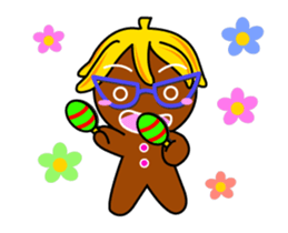 Banana Ginger Bread Man sticker #12787126
