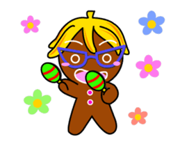 Banana Ginger Bread Man sticker #12787126