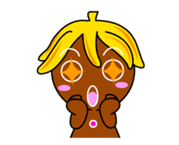 Banana Ginger Bread Man sticker #12787127