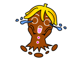 Banana Ginger Bread Man sticker #12787128