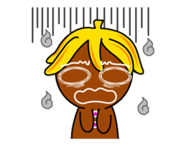 Banana Ginger Bread Man sticker #12787129