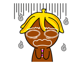 Banana Ginger Bread Man sticker #12787129