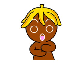 Banana Ginger Bread Man sticker #12787136