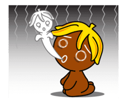 Banana Ginger Bread Man sticker #12787137