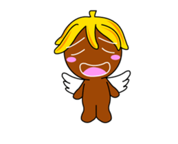 Banana Ginger Bread Man sticker #12787138