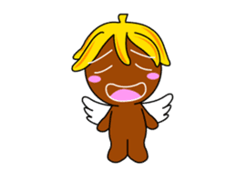 Banana Ginger Bread Man sticker #12787138