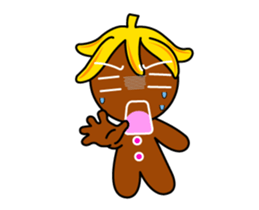 Banana Ginger Bread Man sticker #12787139