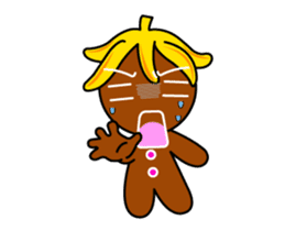 Banana Ginger Bread Man sticker #12787139