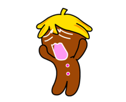 Banana Ginger Bread Man sticker #12787141