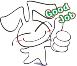 Bunny something to say sticker #12787528