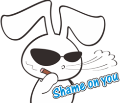 Bunny something to say sticker #12787529