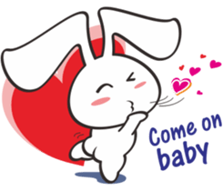 Bunny something to say sticker #12787542