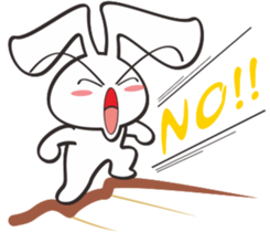 Bunny something to say sticker #12787543