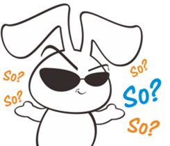 Bunny something to say sticker #12787548