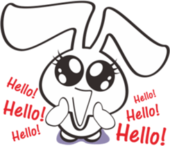 Bunny something to say sticker #12787551