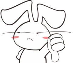 Bunny something to say sticker #12787555