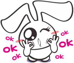 Bunny something to say sticker #12787561