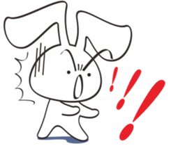 Bunny something to say sticker #12787563