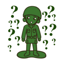 green toy soldier animated sticker #12788177