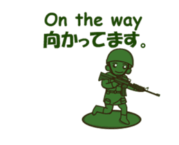 green toy soldier animated sticker #12788179