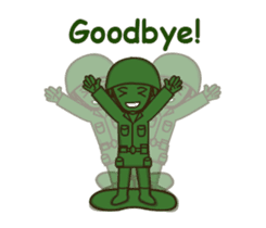 green toy soldier animated sticker #12788185