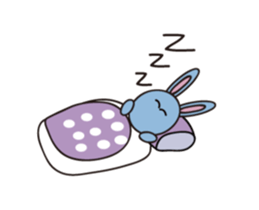 Alien baby cute fly rabbit sticker #12789554