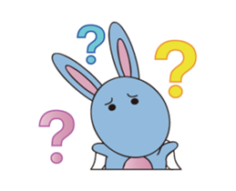 Alien baby cute fly rabbit sticker #12789561