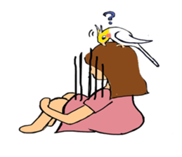 parakeet owner sticker #12790646