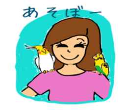 parakeet owner sticker #12790656
