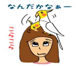 parakeet owner sticker #12790664
