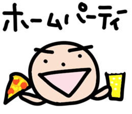 Mr.Eyebrow(Mayuge-kun)-OverseasResident- sticker #12790994