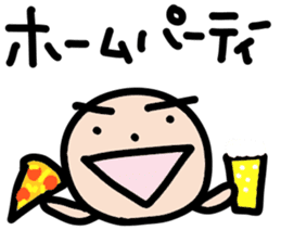 Mr.Eyebrow(Mayuge-kun)-OverseasResident- sticker #12790994