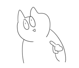 little vocabulary cat sticker #12792239