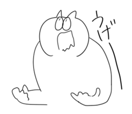 little vocabulary cat sticker #12792244