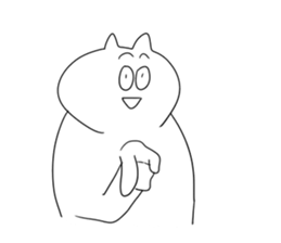 little vocabulary cat sticker #12792260