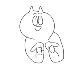 little vocabulary cat sticker #12792261