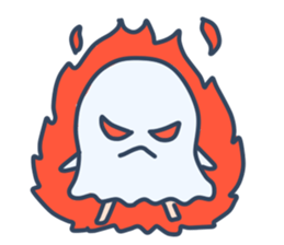 Cute ghost "SUSAN" sticker #12793485