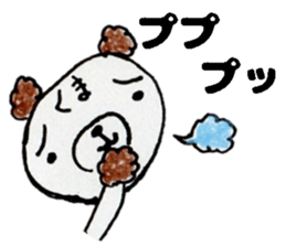 This bear has a sharp tongue the second. sticker #12793878