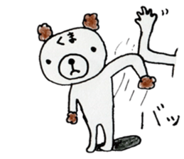 This bear has a sharp tongue the second. sticker #12793883