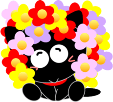 Friends of cute cat-10 sticker #12793943