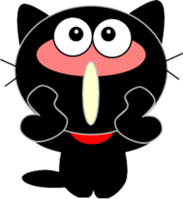 Friends of cute cat-10 sticker #12793957