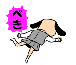 The drooped ears Doggy is a girl 2 sticker #12794018