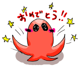 lunchmate tako-san sticker #12794641