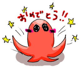 lunchmate tako-san sticker #12794641