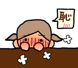 Sticker of ORANGE chan and BROWN kun, sticker #12795141