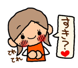 Sticker of ORANGE chan and BROWN kun, sticker #12795143