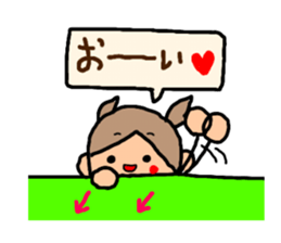 Sticker of ORANGE chan and BROWN kun, sticker #12795151