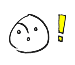 Happy white alien sticker #12795672