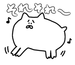 cynical cat easy to sticker sticker #12795860