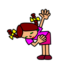 Girl in Ponytail sticker #12796903